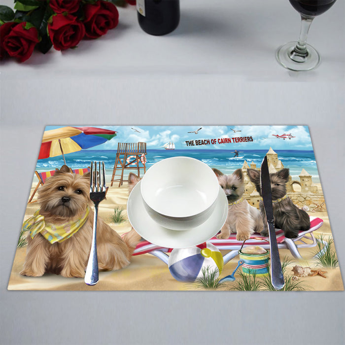 Pet Friendly Beach Cairn Terrier Dogs Placemat