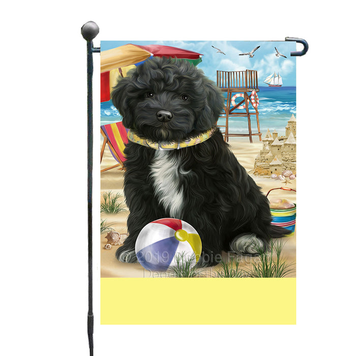 Personalized Pet Friendly Beach Cockapoo Dog Custom Garden Flags GFLG-DOTD-A58315