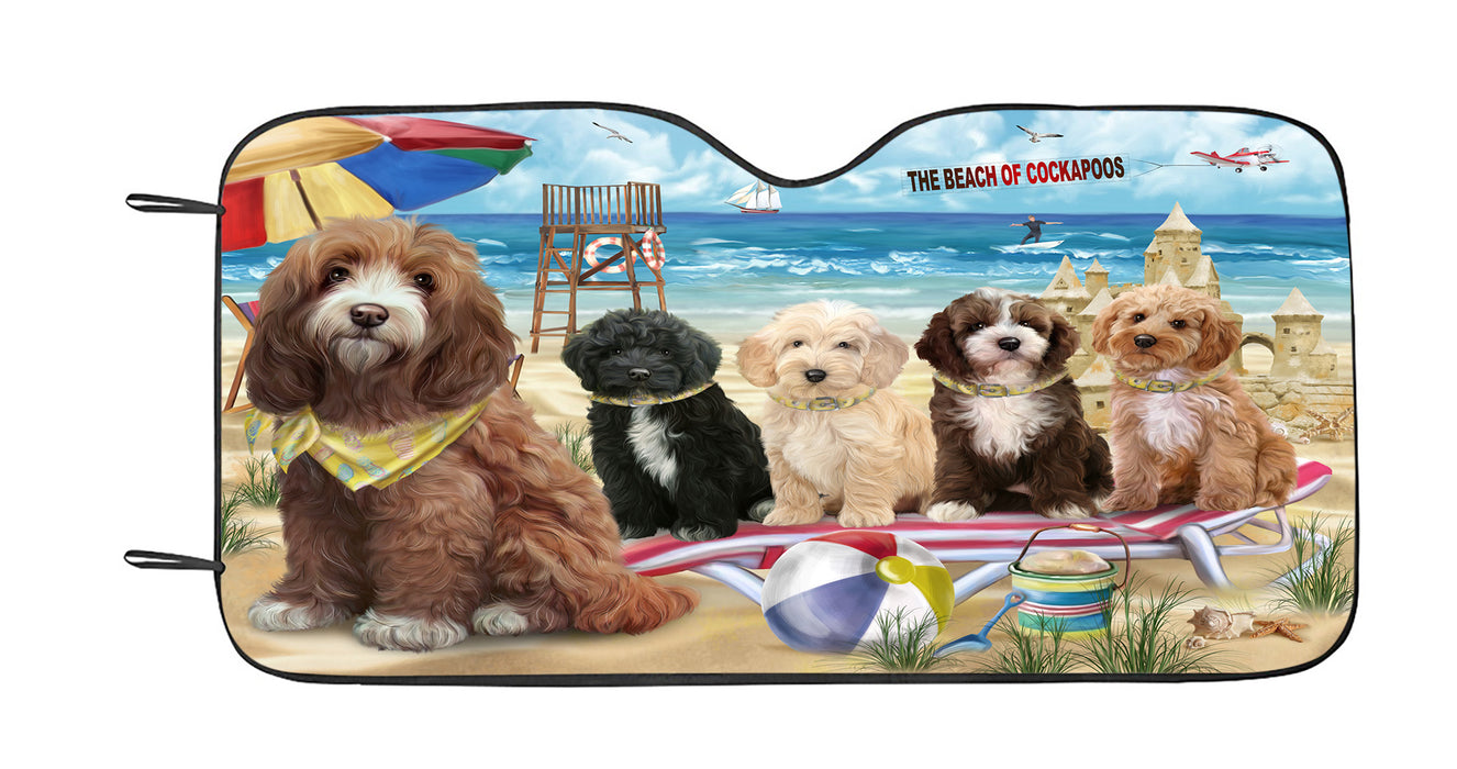 Pet Friendly Beach Cockapoo Dogs Car Sun Shade