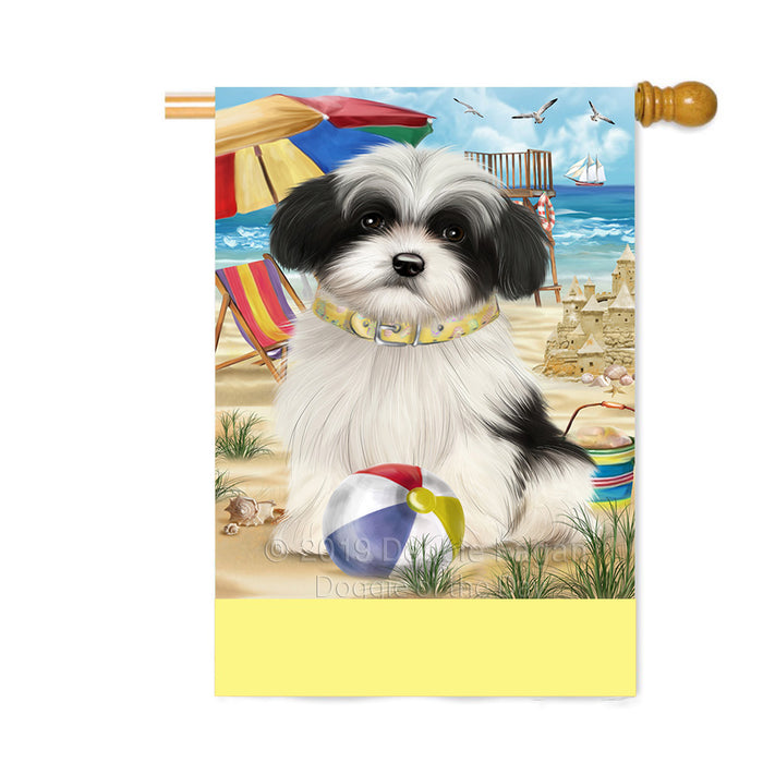 Personalized Pet Friendly Beach Havanese Dog Custom House Flag FLG-DOTD-A58390