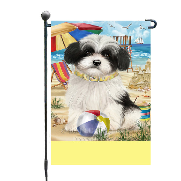Personalized Pet Friendly Beach Havanese Dog Custom Garden Flags GFLG-DOTD-A58334