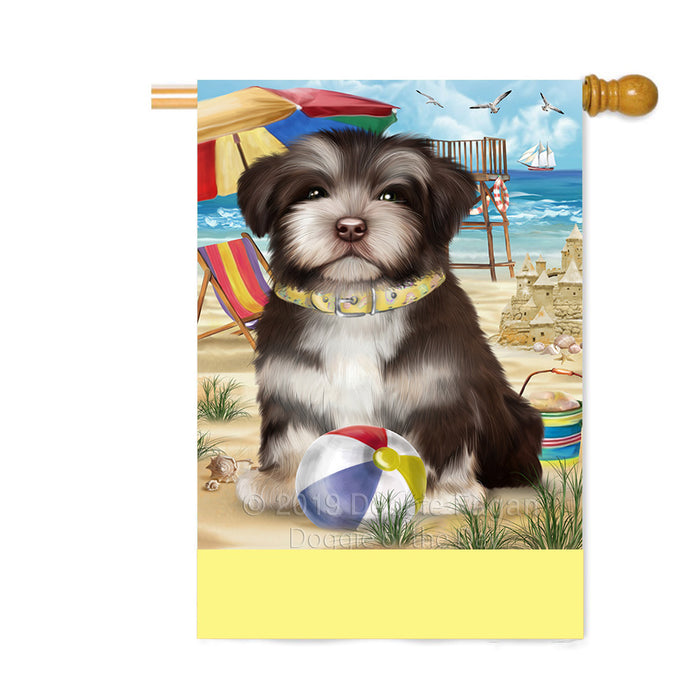 Personalized Pet Friendly Beach Havanese Dog Custom House Flag FLG-DOTD-A58391