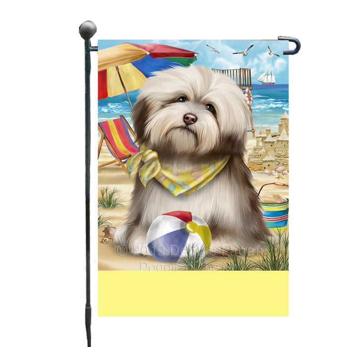 Personalized Pet Friendly Beach Havanese Dog Custom Garden Flags GFLG-DOTD-A58337