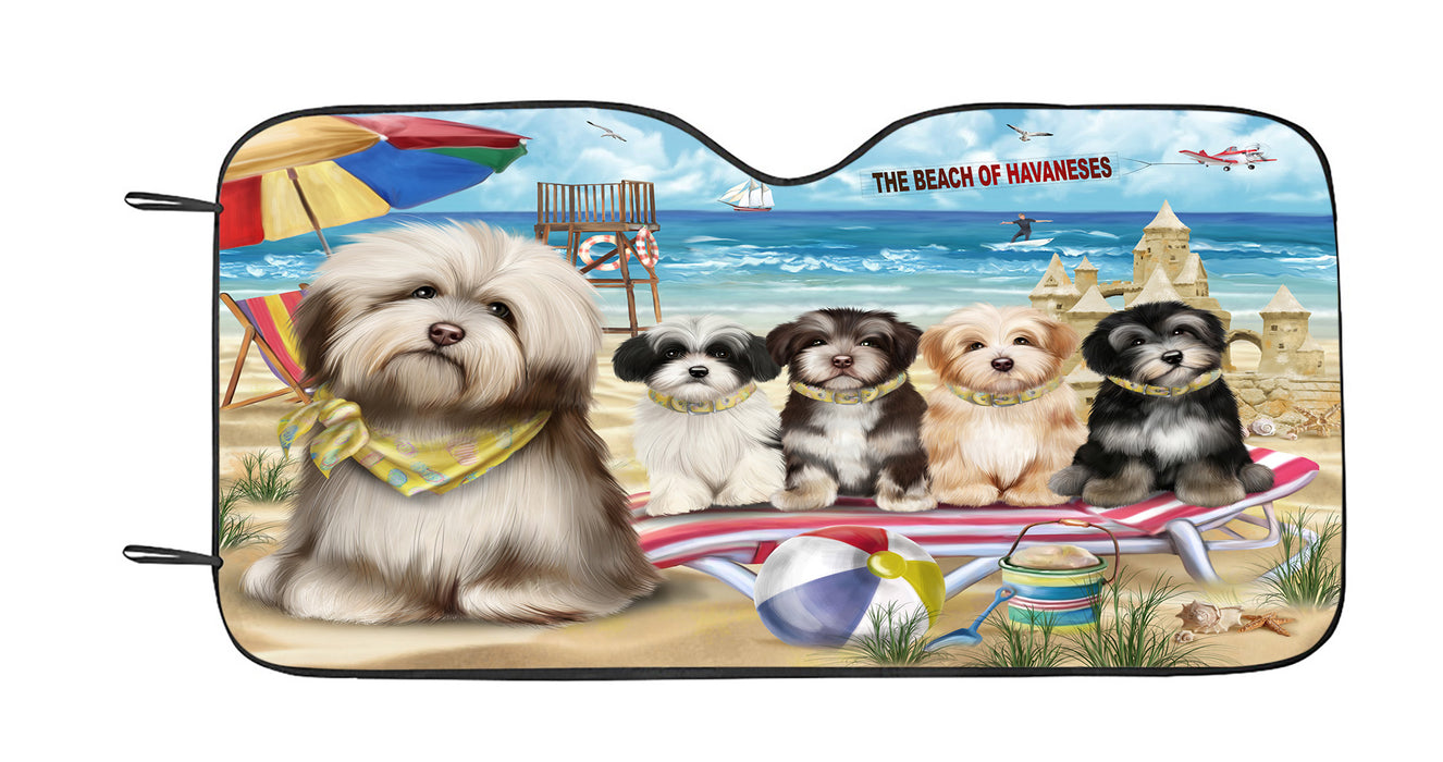 Pet Friendly Beach Havanese Dogs Car Sun Shade