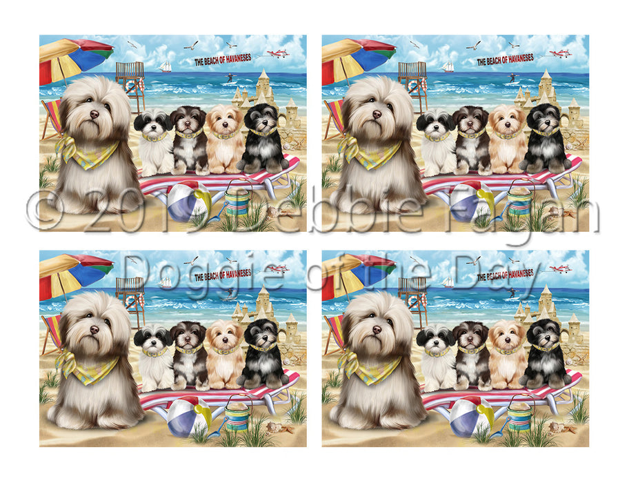 Pet Friendly Beach Havanese Dogs Placemat