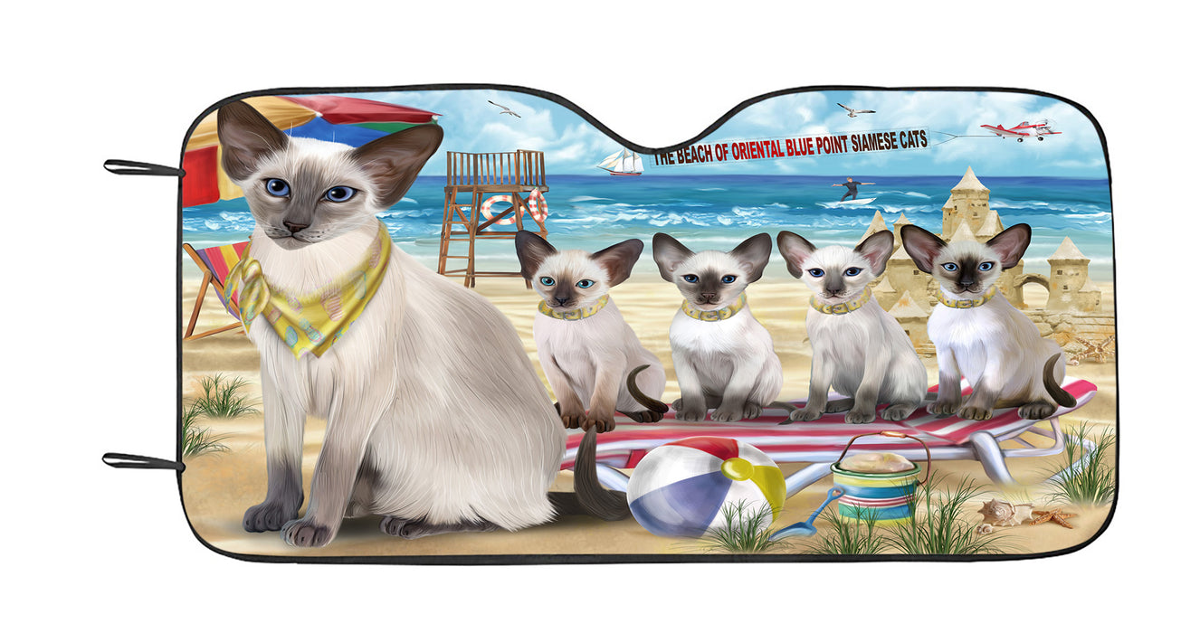 Pet Friendly Beach Oriental Blue Point Siamese Cats Car Sun Shade
