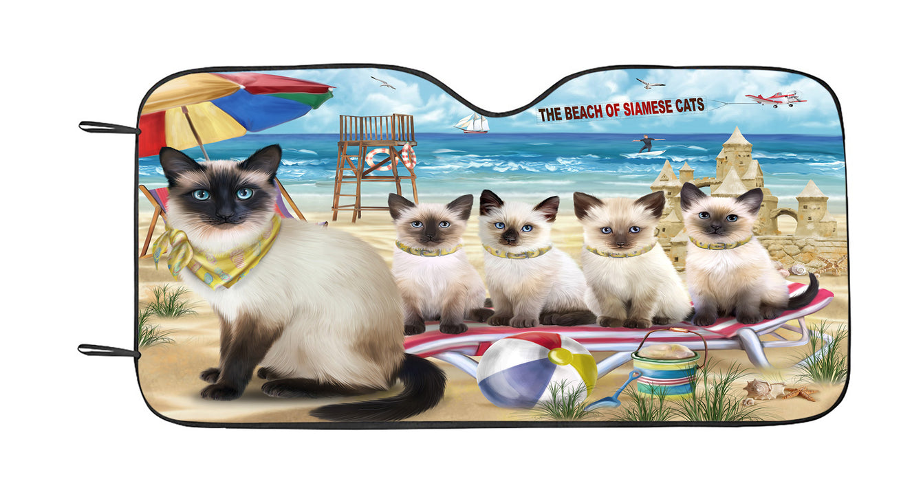Pet Friendly Beach Siamese Cats Car Sun Shade