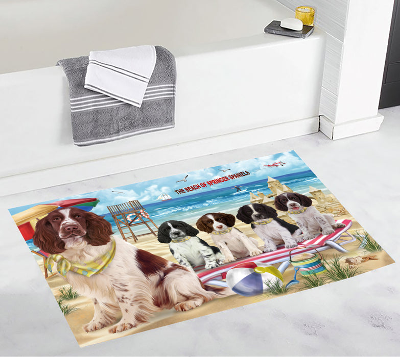 Pet Friendly Beach Springer Spaniel Dogs Bath Mat