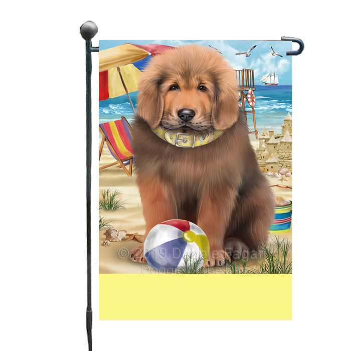 Personalized Pet Friendly Beach Tibetan Mastiff Dog Custom Garden Flags GFLG-DOTD-A58449