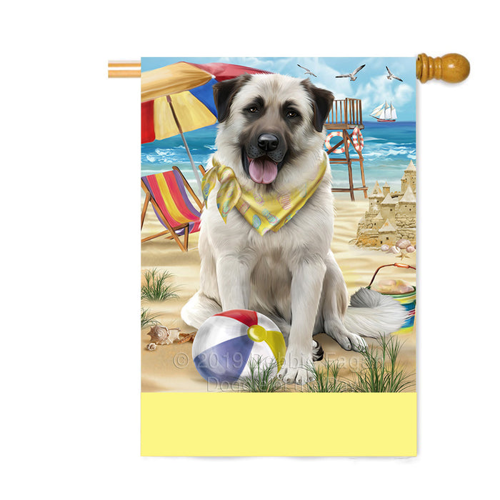 Personalized Pet Friendly Beach Anatolian Shepherd Dog Custom House Flag FLG-DOTD-A58255