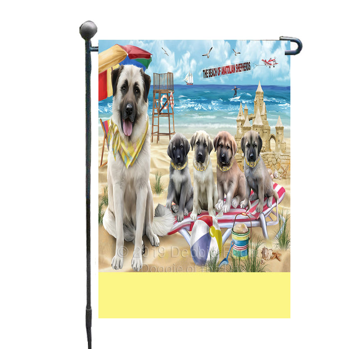 Personalized Pet Friendly Beach Anatolian Shepherd Dogs Custom Garden Flags GFLG-DOTD-A58197