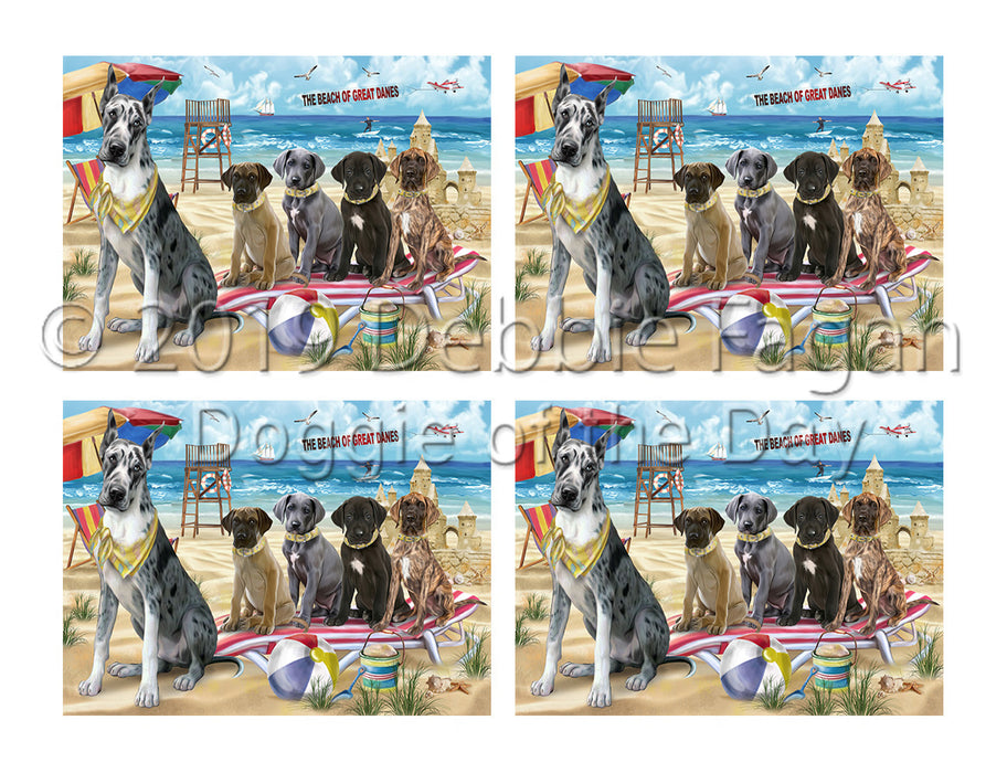 Pet Friendly Beach Great Dane Dogs Placemat