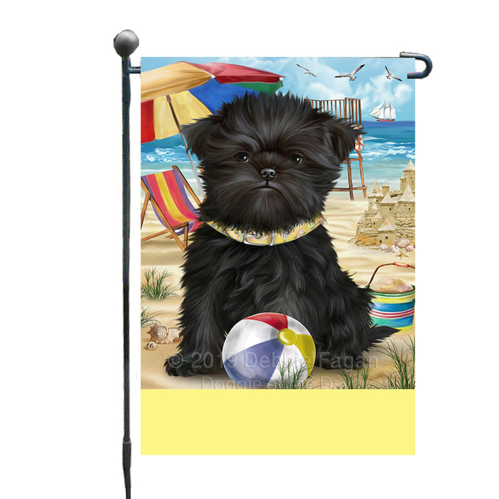 Personalized Pet Friendly Beach Affenpinscher Dog Custom Garden Flags GFLG-DOTD-A58221