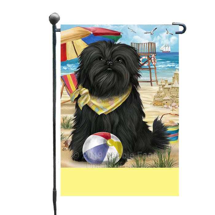 Personalized Pet Friendly Beach Affenpinscher Dog Custom Garden Flags GFLG-DOTD-A58222