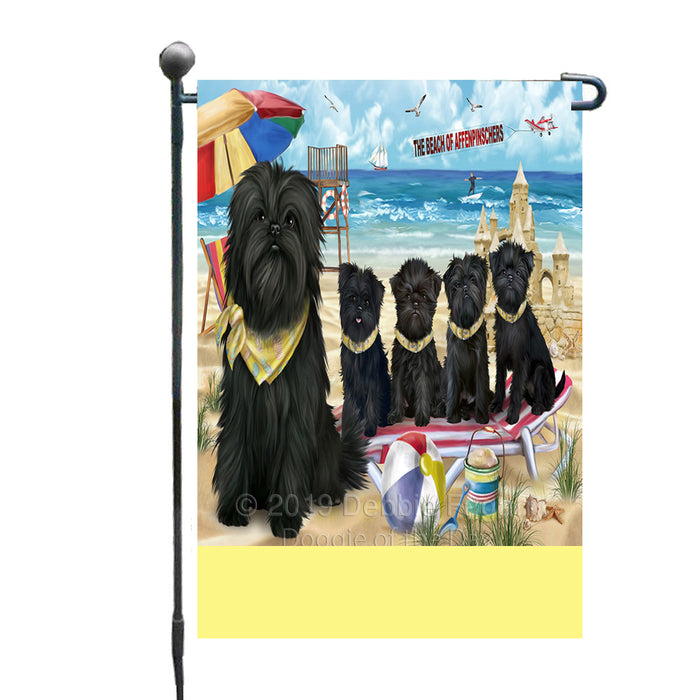 Personalized Pet Friendly Beach Affenpinscher Dogs Custom Garden Flags GFLG-DOTD-A58220