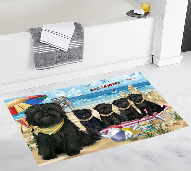 Pet Friendly Beach Affenpinscher Dogs Bath Mat