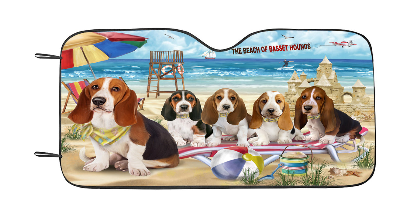 Pet Friendly Beach Basset Hound Dogs Car Sun Shade