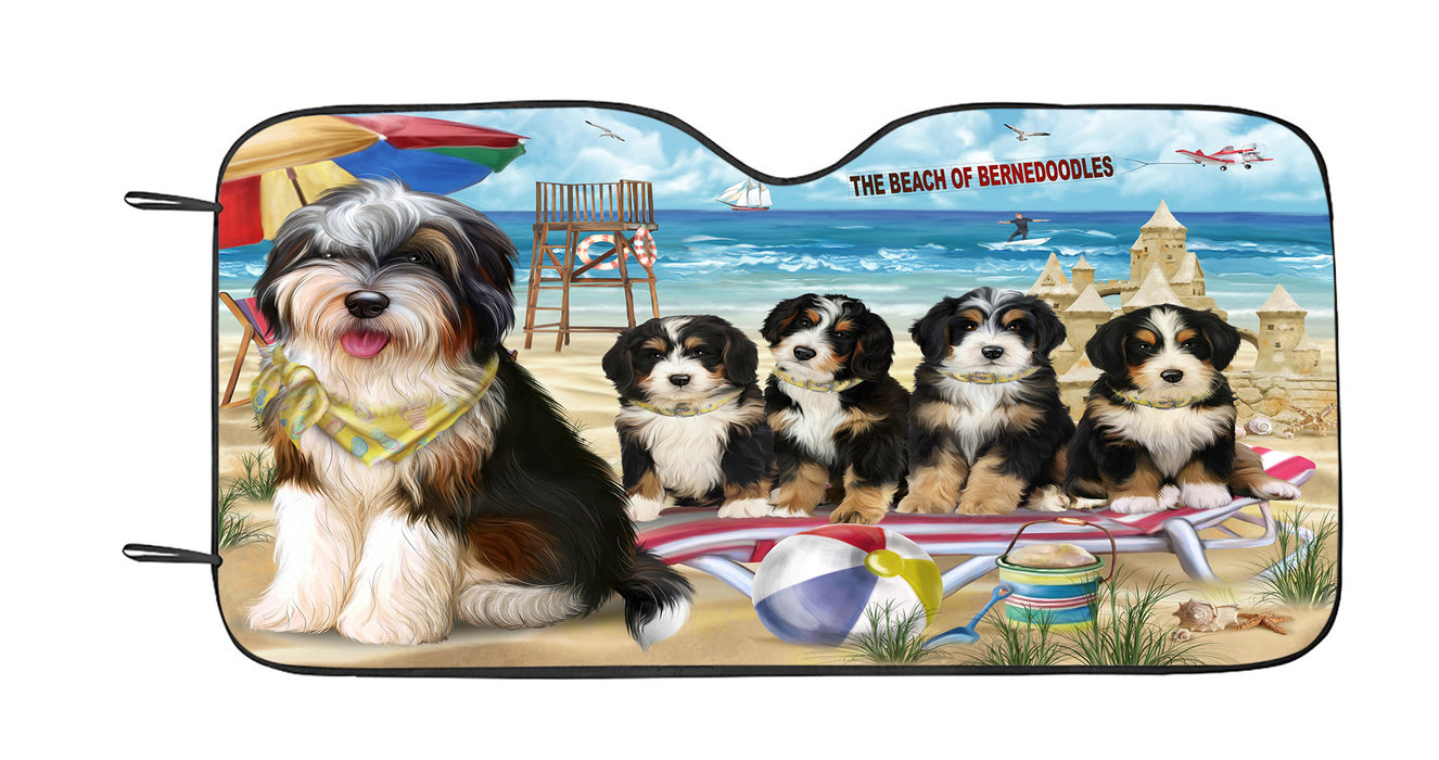Pet Friendly Beach Bernedoodle Dogs Car Sun Shade