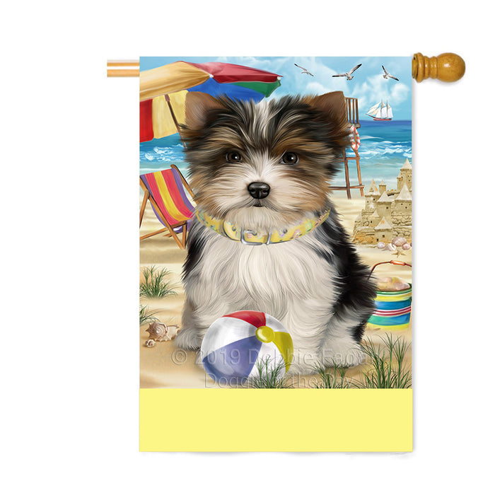Personalized Pet Friendly Beach Biewer Terrier Dog Custom House Flag FLG-DOTD-A58326