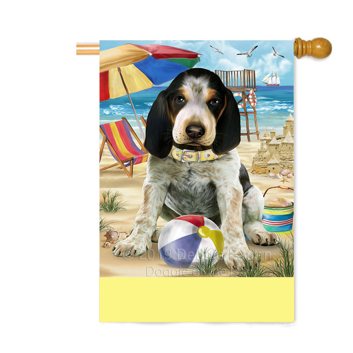 Personalized Pet Friendly Beach Bluetick Coonhound Dog Custom House Flag FLG-DOTD-A58329
