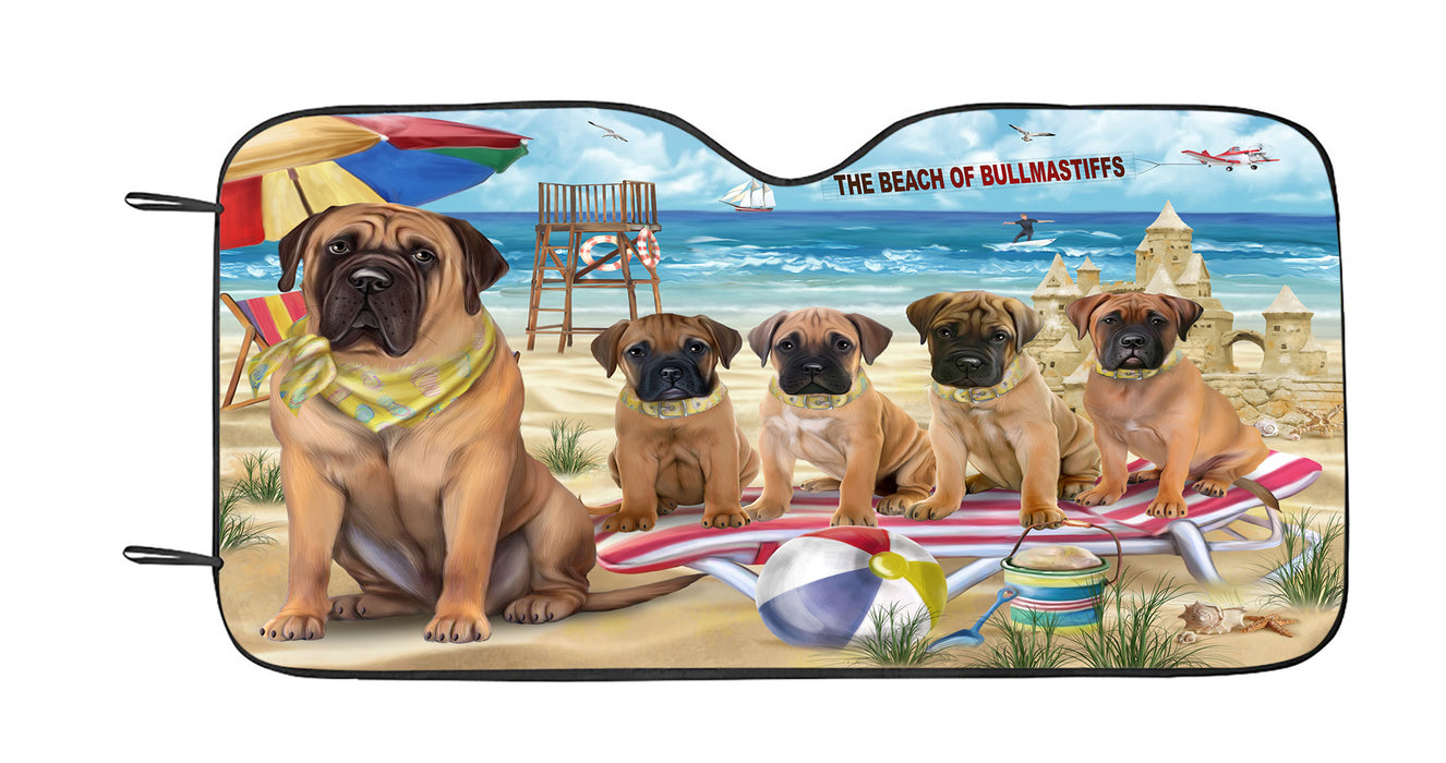 Pet Friendly Beach Bullmastiff Dogs Car Sun Shade