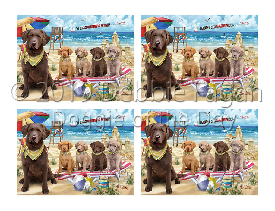 Pet Friendly Beach Chesapeake Bay Retriever Dogs Placemat