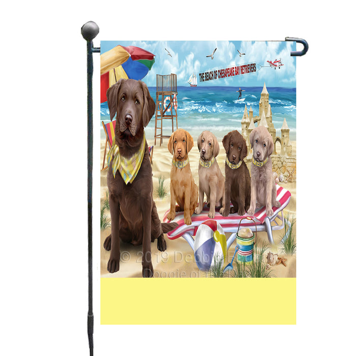 Personalized Pet Friendly Beach Chesapeake Bay Retriever Dogs Custom Garden Flags GFLG-DOTD-A58300