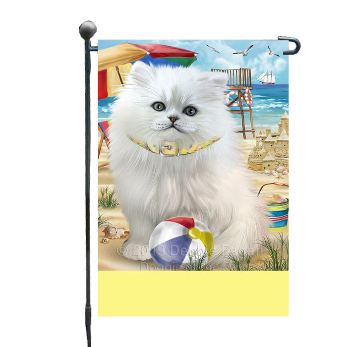 Personalized Pet Friendly Beach Persian Cat Custom Garden Flags GFLG-DOTD-A58365