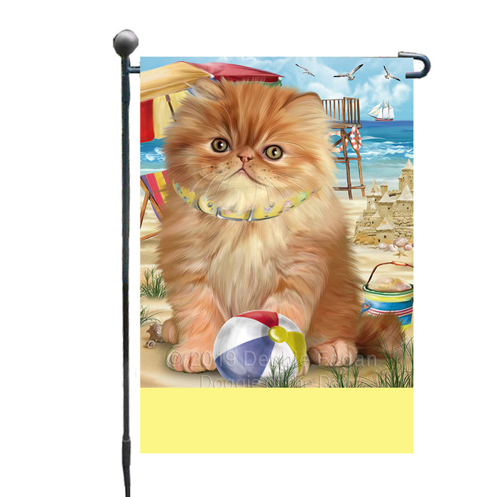 Personalized Pet Friendly Beach Persian Cat Custom Garden Flags GFLG-DOTD-A58366