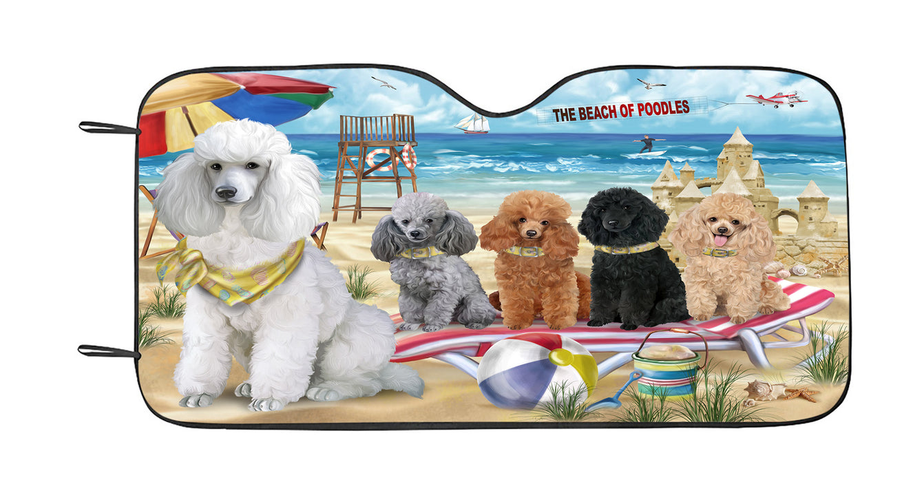 Pet Friendly Beach Poodle Dogs Car Sun Shade