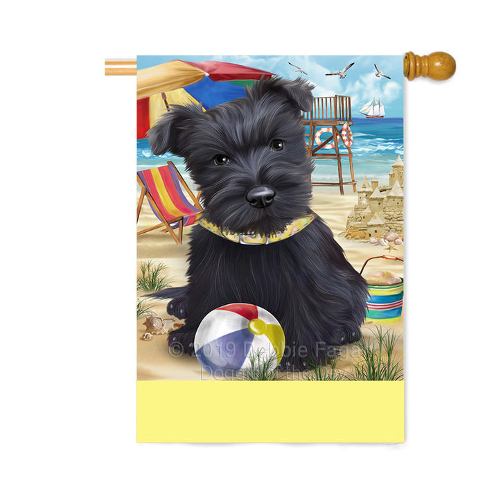 Personalized Pet Friendly Beach Scottish Terrier Dog Custom House Flag FLG-DOTD-A58465