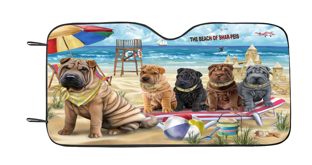 Pet Friendly Beach Shar Pei Dogs Car Sun Shade