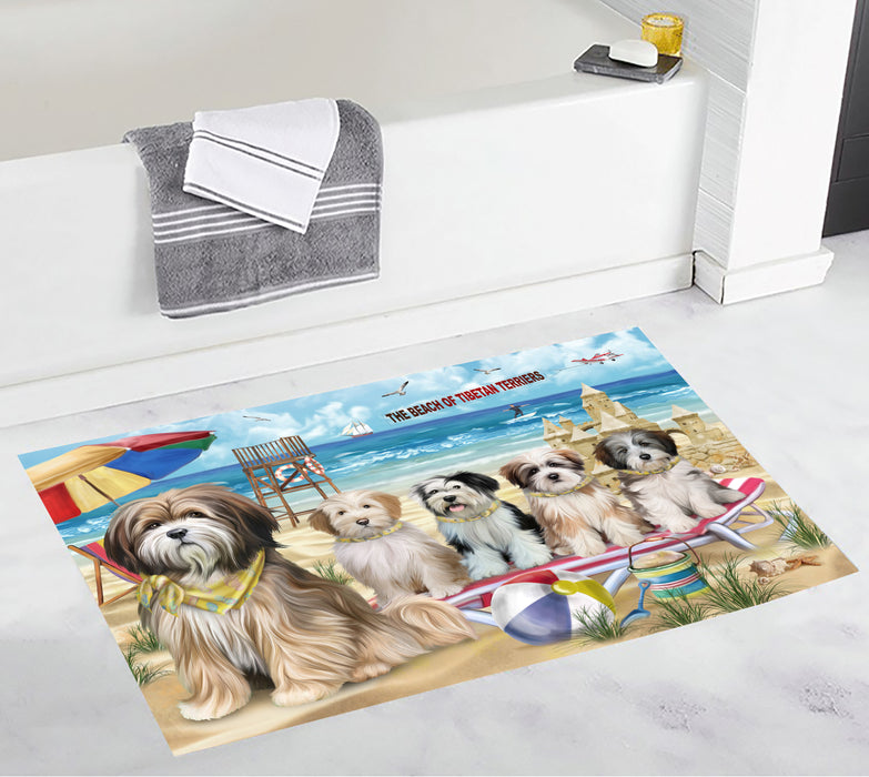 Pet Friendly Beach Tibetan Terrier Dogs Bath Mat