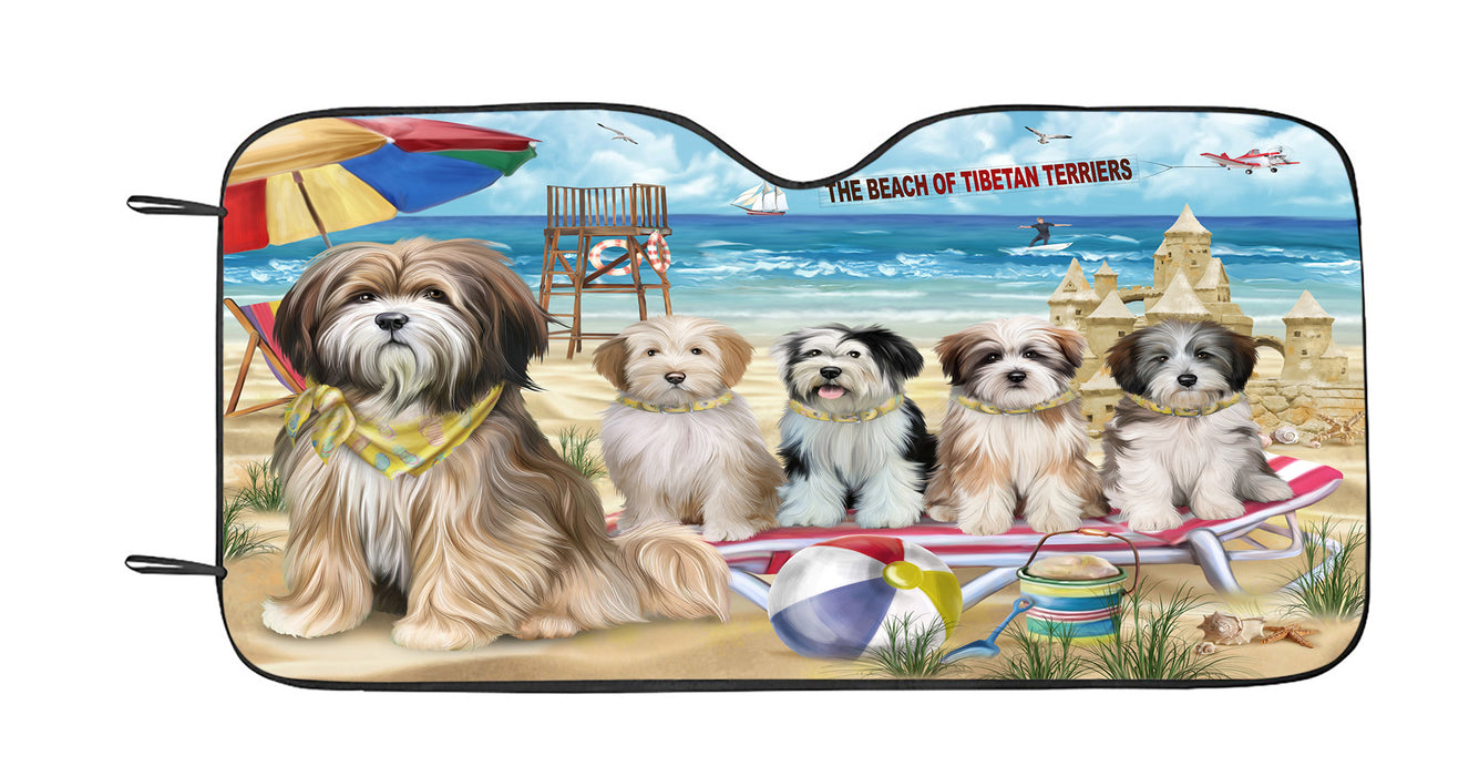 Pet Friendly Beach Tibetan Terrier Dogs Car Sun Shade