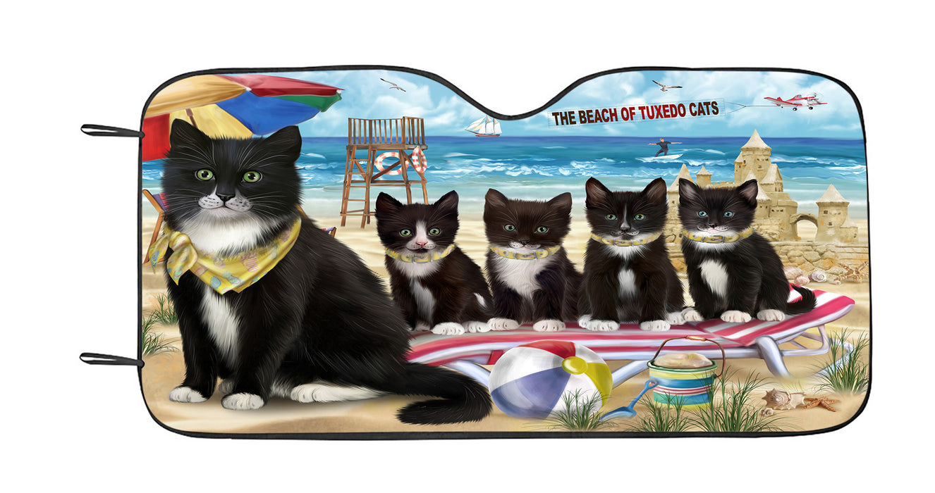 Pet Friendly Beach Tuxedo Cats Car Sun Shade