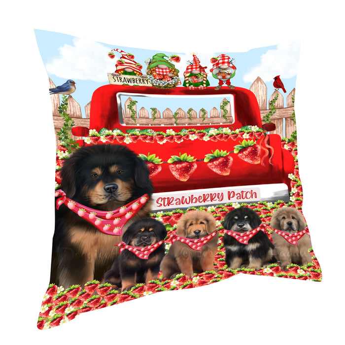 Tibetan Mastiff Throw Pillow: Explore a Variety of Designs, Cushion Pillows for Sofa Couch Bed, Personalized, Custom, Dog Lover's Gifts
