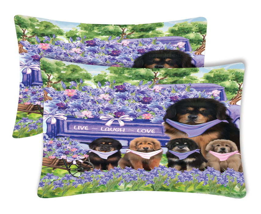 Tibetan Mastiff Pillow Case, Standard Pillowcases Set of 2, Explore a Variety of Designs, Custom, Personalized, Pet & Dog Lovers Gifts
