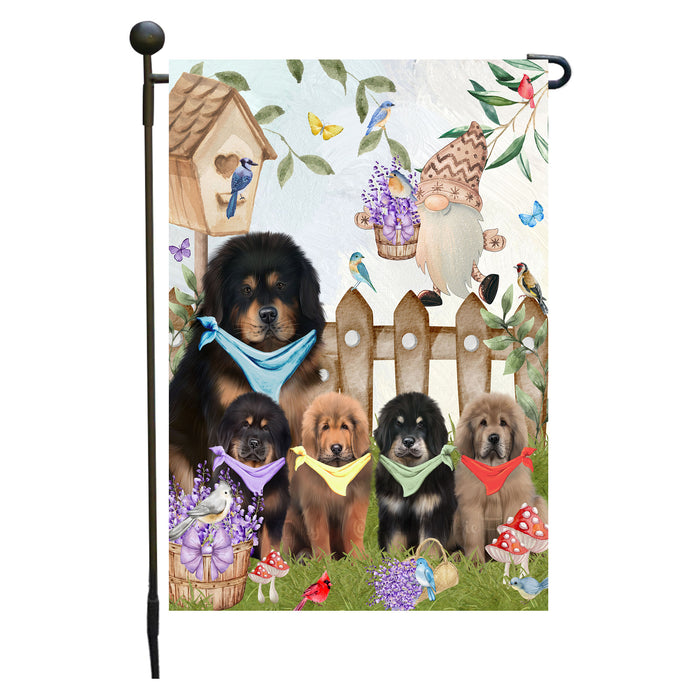 Tibetan Mastiff Dogs Garden Flag: Explore a Variety of Designs, Custom, Personalized, Weather Resistant, Double-Sided, Outdoor Garden Yard Decor for Dog and Pet Lovers