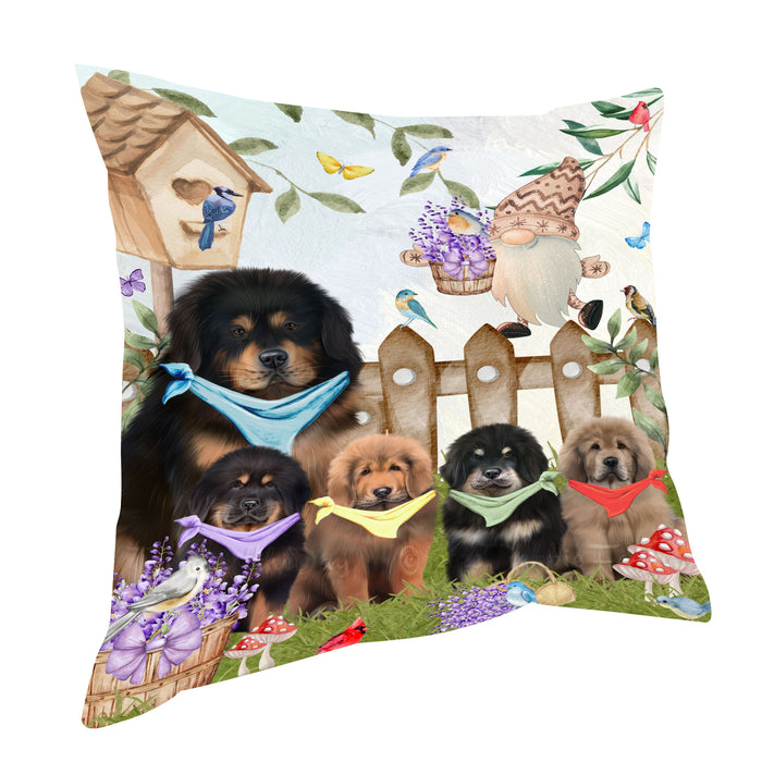 Tibetan Mastiff Throw Pillow, Explore a Variety of Custom Designs, Personalized, Cushion for Sofa Couch Bed Pillows, Pet Gift for Dog Lovers