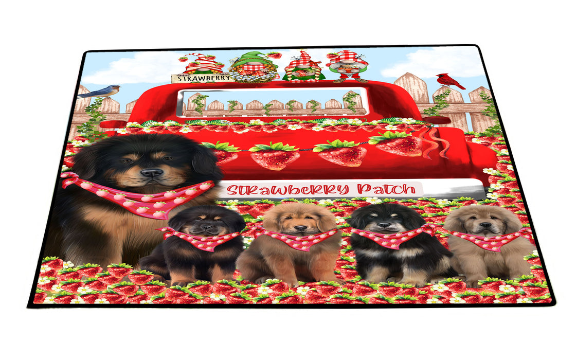 Tibetan Mastiff Floor Mat: Explore a Variety of Designs, Custom, Personalized, Anti-Slip Door Mats for Indoor and Outdoor, Gift for Dog and Pet Lovers