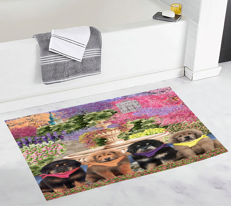 Tibetan Mastiff Anti-Slip Bath Mat, Explore a Variety of Designs, Soft and Absorbent Bathroom Rug Mats, Personalized, Custom, Dog and Pet Lovers Gift