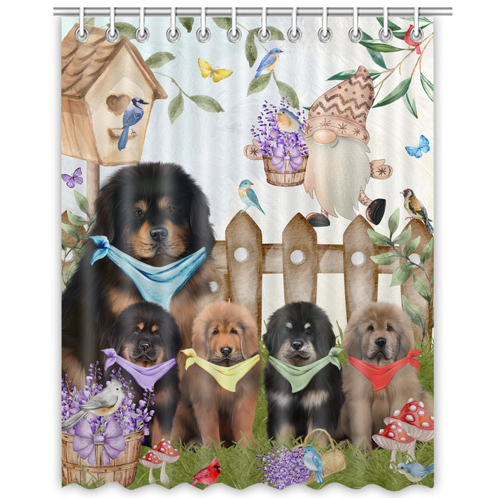 Tibetan Mastiff Shower Curtain: Explore a Variety of Designs, Halloween Bathtub Curtains for Bathroom with Hooks, Personalized, Custom, Gift for Pet and Dog Lovers