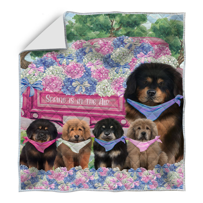 Tibetan Mastiff Quilt: Explore a Variety of Personalized Designs, Custom, Bedding Coverlet Quilted, Pet and Dog Lovers Gift