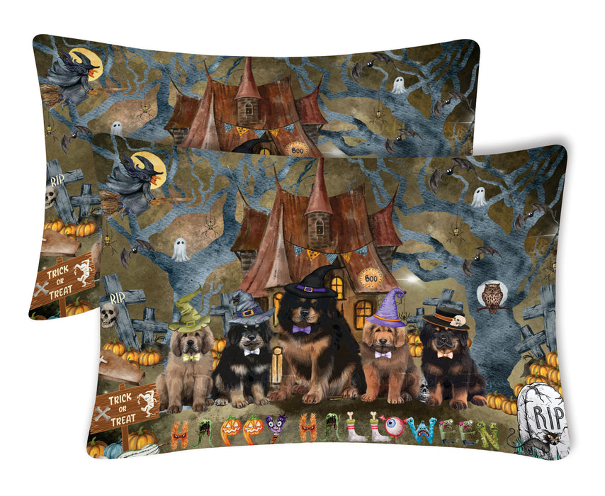 Tibetan Mastiff Pillow Case: Explore a Variety of Designs, Custom, Standard Pillowcases Set of 2, Personalized, Halloween Gift for Pet and Dog Lovers