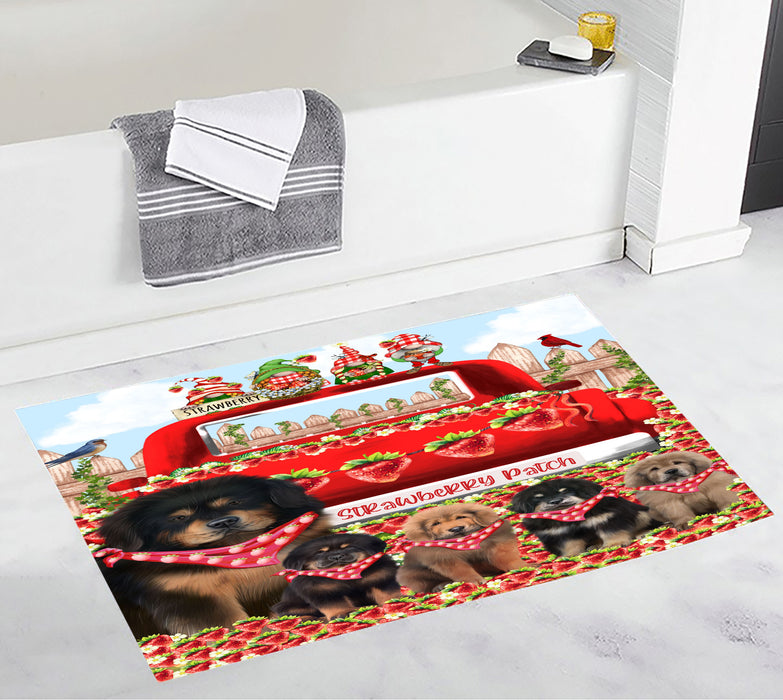 Tibetan Mastiff Personalized Bath Mat, Explore a Variety of Custom Designs, Anti-Slip Bathroom Rug Mats, Pet and Dog Lovers Gift
