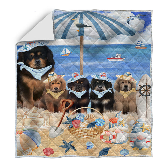 Tibetan Mastiff Bedding Quilt, Bedspread Coverlet Quilted, Explore a Variety of Designs, Custom, Personalized, Pet Gift for Dog Lovers