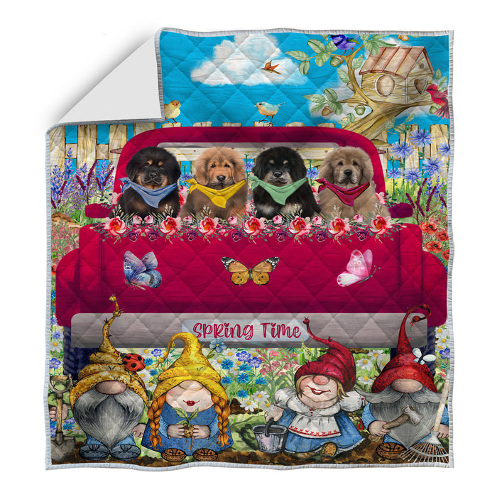 Tibetan Mastiff Quilt: Explore a Variety of Designs, Halloween Bedding Coverlet Quilted, Personalized, Custom, Dog Gift for Pet Lovers