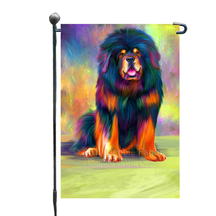 Personalized Paradise Wave Tibetan Mastiff Dog Custom Garden Flags GFLG-DOTD-A60085