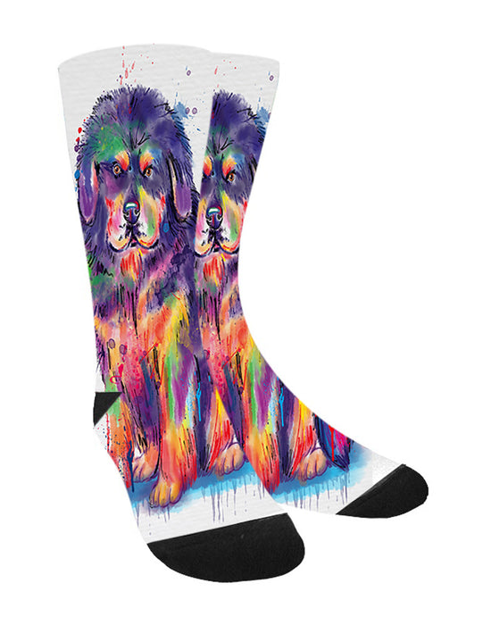 Watercolor Tibetan Mastiff Dog Women's Casual Socks