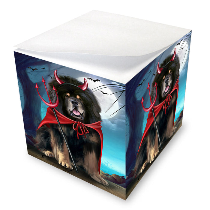 Happy Halloween Trick or Treat Tibetan Mastiff Dog Note Cube NOC56182